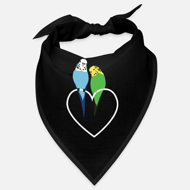 Wellensittiche Herz Bandana