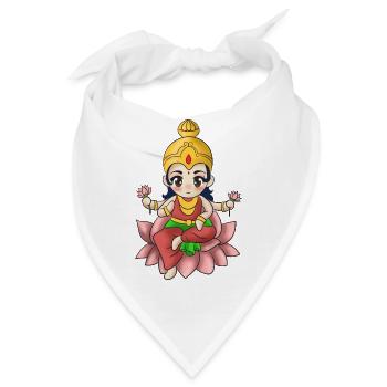 Indien Inder Hindu Durga Gott Land I Geschenk - Bandana - Weiß - Vorne