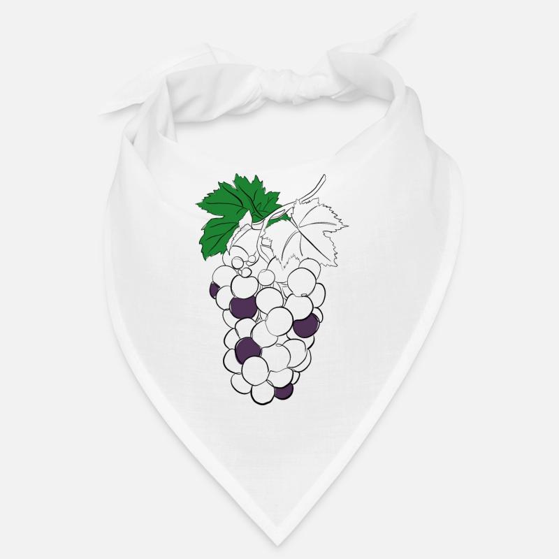 Grape Line Art Bandana