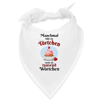 Ein Törtchen hilfe - Bandana - Weiß - Vorne