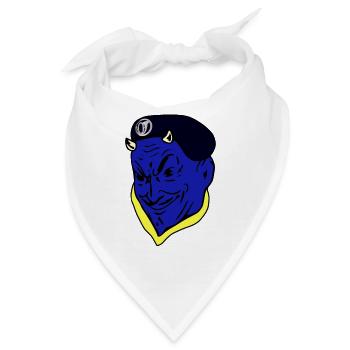 Blauer Teufelsjäger der französischen Armee - Bandana - Weiß - Vorne