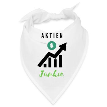 Aktien Junkie 1 - Bandana - Weiß - Vorne