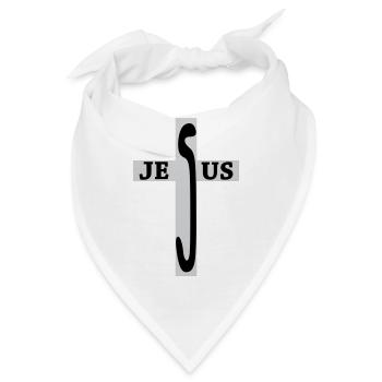 Jesus / Christentum / Katholisch - Bandana - Weiß - Vorne