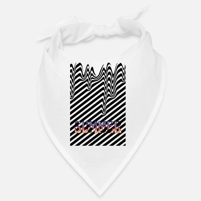 Summer heat black stripes Bandana