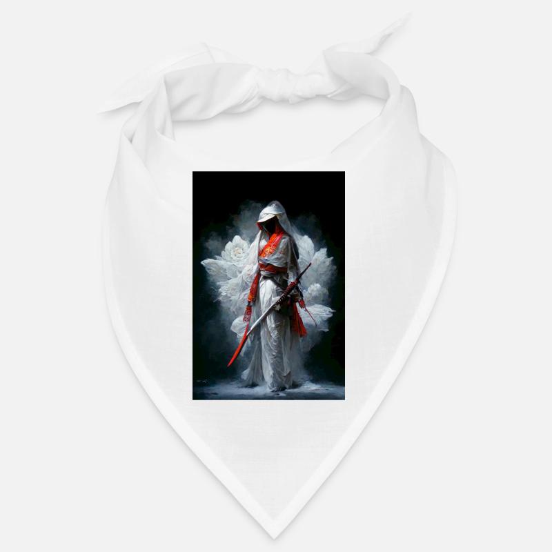 Weißer Samurai Bandana