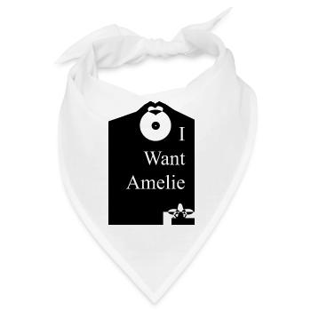 Ich will Amelie - Bandana - Weiß - Vorne