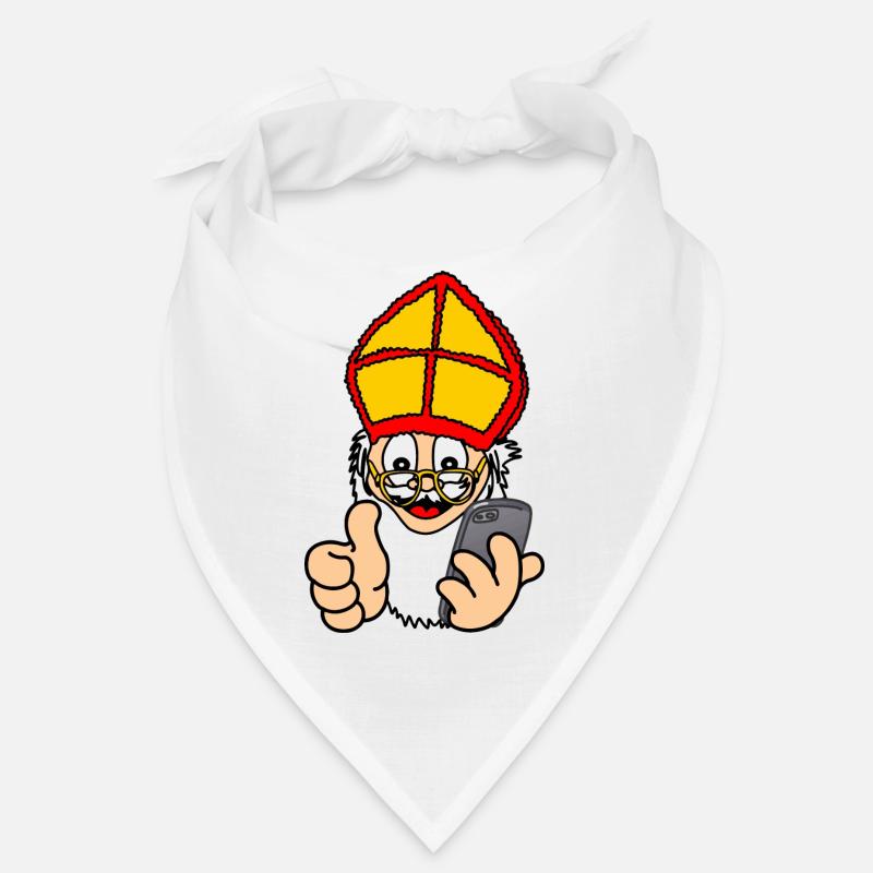Sinterklaas avec smartphone Bandana