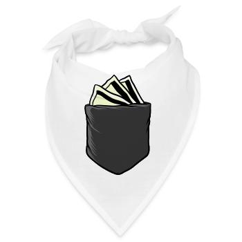 Bargeld Taschengeld - Bandana - Weiß - Vorne