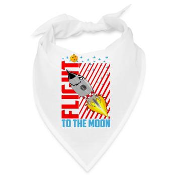 Der Flug zum Mond - Bandana - Weiß - Vorne
