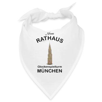 Turm Neues Rathaus München Poster - Bandana - Weiß - Vorne