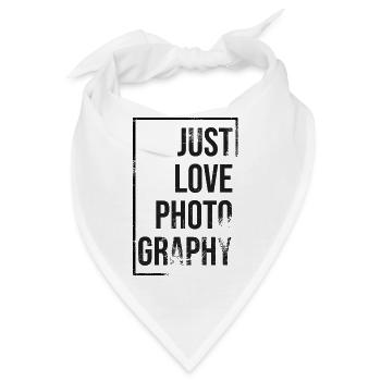Just love Photography - Bandana - Weiß - Vorne