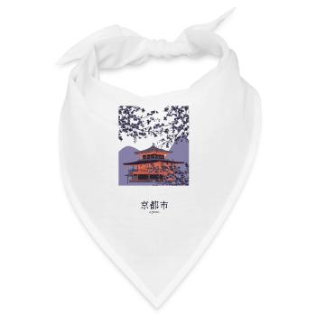 Willkommen in Kyoto - Bandana - Weiß - Vorne