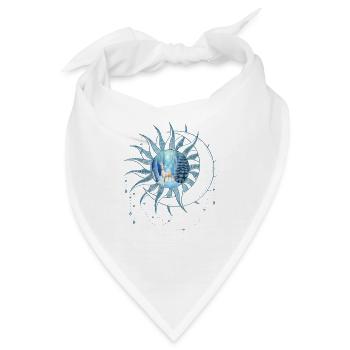Wunderbares Fantasy-Rentier in einer Winterlandschaft - Bandana - Weiß - Vorne
