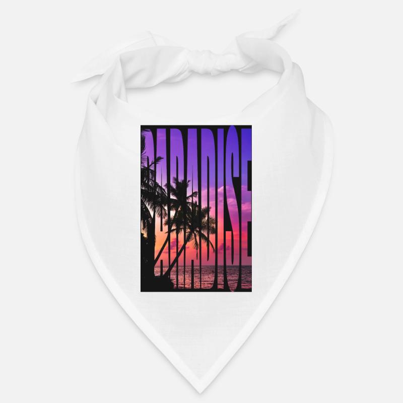 Conception de t-shirt Paradise - Bandana - blanc