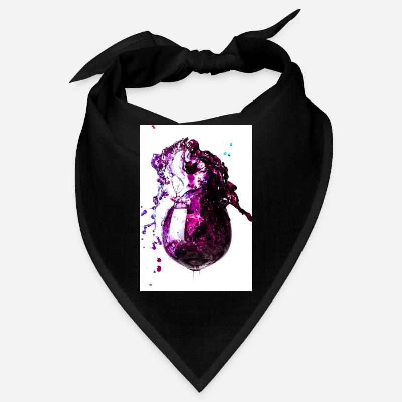 Glas - Violetter Splash Bandana