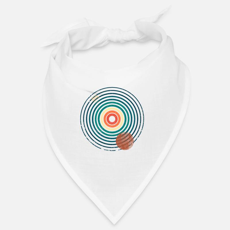 Retro Abstract 3 - Bandana - Weiß