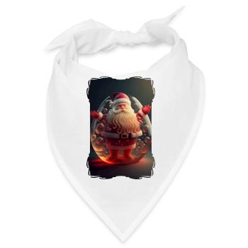 Weihnachtsmann-Gelee - Bandana - Weiß - Vorne