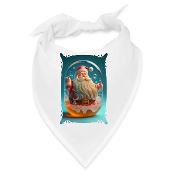 Weihnachtsmann-Gelee - Bandana - Weiß - Vorne