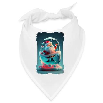Weihnachtsmann-Gelee - Bandana - Weiß - Vorne