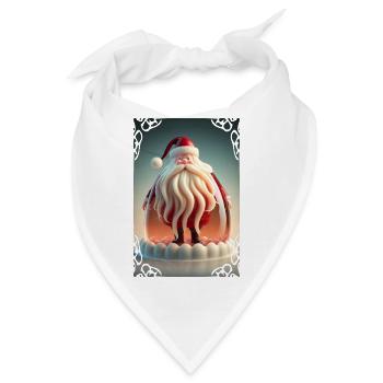 Weihnachtsmann-Gelee - Bandana - Weiß - Vorne