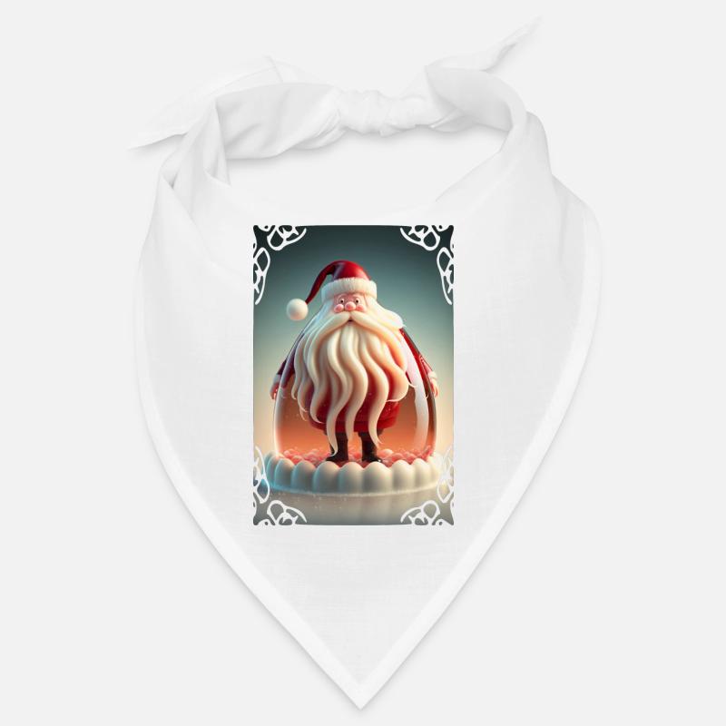 Weihnachtsmann-Gelee - Bandana - Weiß