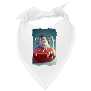 Weihnachtsmann-Gelee - Bandana - Weiß - Vorne