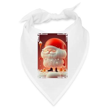 Gelee-Weihnachtsmann - Bandana - Weiß - Vorne