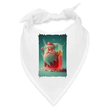 Weihnachtsmann-Gelee - Bandana - Weiß - Vorne