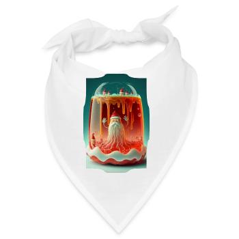 Gelee-Weihnachtsmann - Bandana - Weiß - Vorne