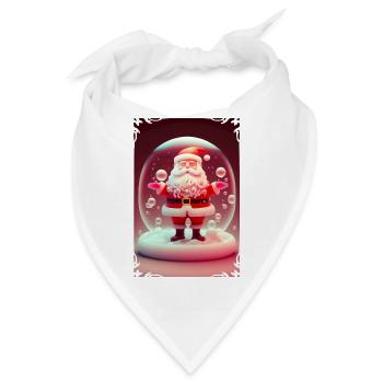 Weihnachtsmann-Gelee - Bandana - Weiß - Vorne