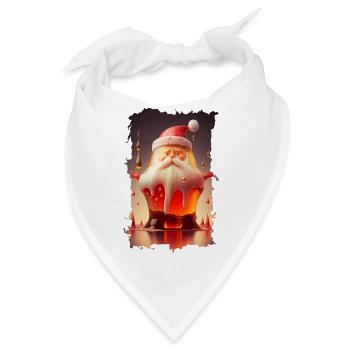 Weihnachtsmann-Gelee - Bandana - Weiß - Vorne