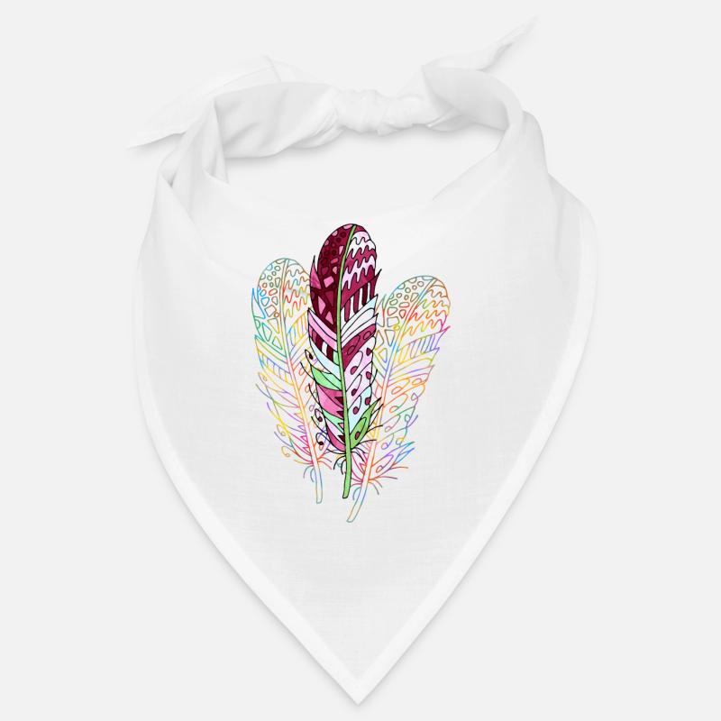 Feder - Bandana - Weiß