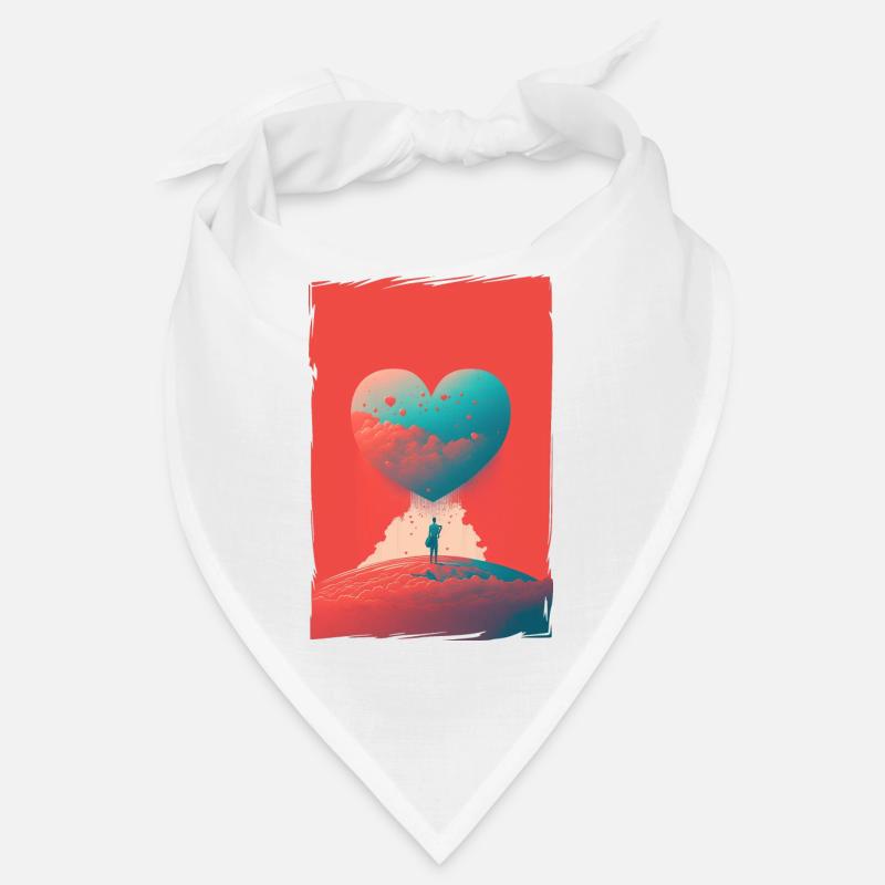 Liebe Illustration Minimalistisches Design Bandana