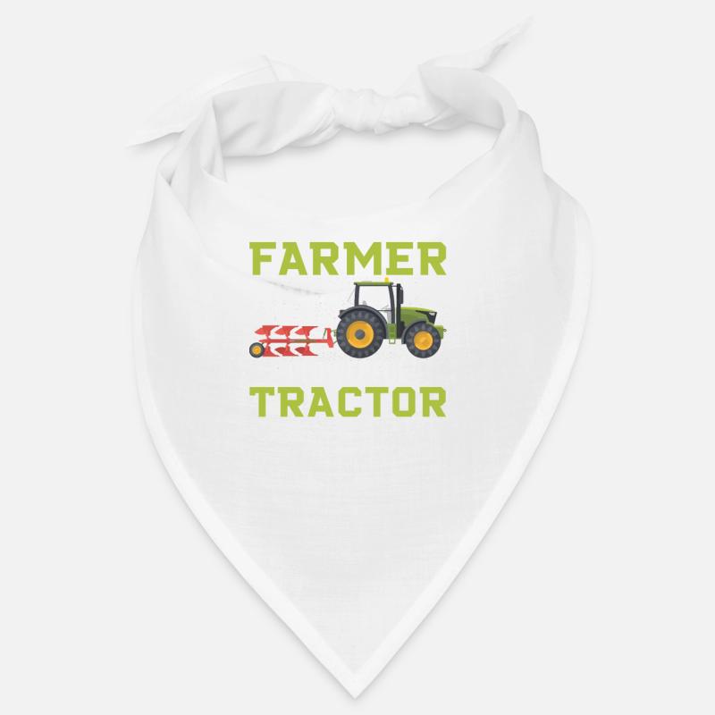 Bauer mit einem schicken Traktor Bandana