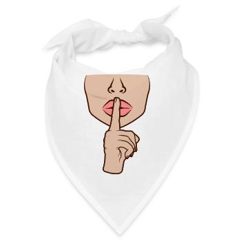 Geste still sein Frau - Bandana - Weiß - Vorne