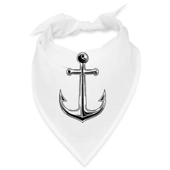 Anker - Bandana - Weiß - Vorne