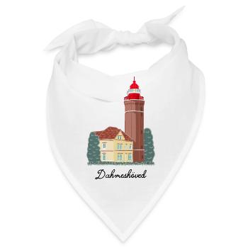 Leuchtturm Dahmeshöved, Ostsee, Lübecker Bucht - Bandana - Weiß - Vorne