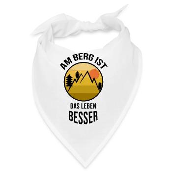 Wandern Naturliebhaber Bergwanderung Statement - Bandana - Weiß - Vorne