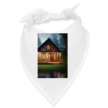 Charmante Hütte am See - Bandana - Weiß - Vorne