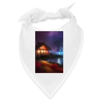 Charmante Hütte am See - Bandana - Weiß - Vorne