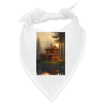 Charmante Hütte am See - Bandana - Weiß - Vorne
