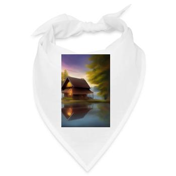 Charmante Hütte am See - Bandana - Weiß - Vorne