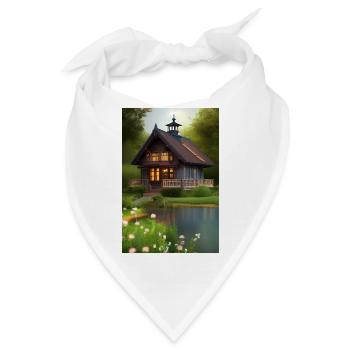 Charmante Hütte am See - Bandana - Weiß - Vorne