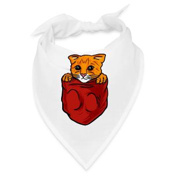 Katze in der Tasche - Katze in der Tasche - Bandana - Weiß - Vorne