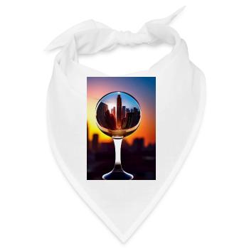 Stadt Kugel - Bandana - Weiß - Vorne