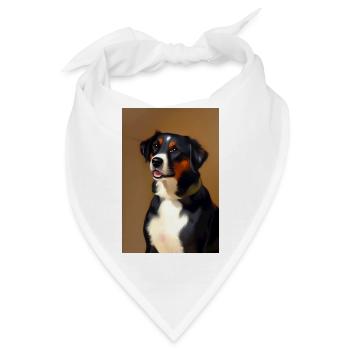 Hunde Bild - Bandana - Weiß - Vorne