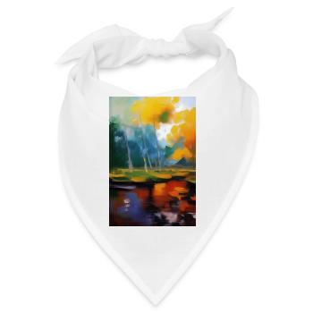 Kunst Malerei - Bandana - Weiß - Vorne