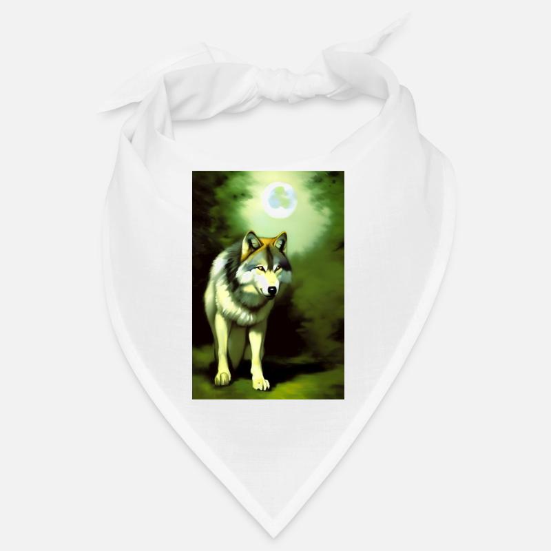 Wolf and Moon Bandana