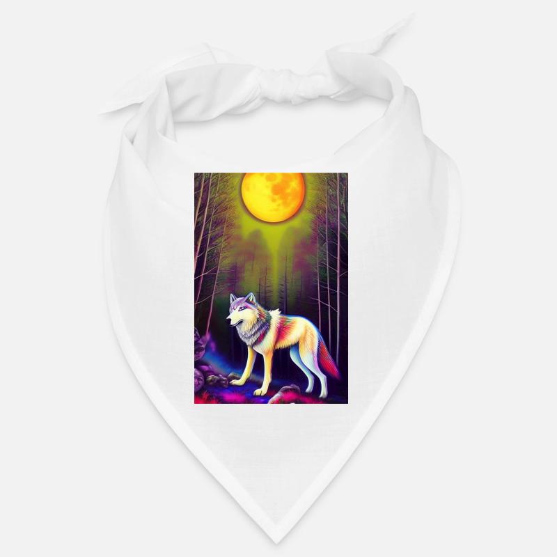 Wolf und Mond Bandana