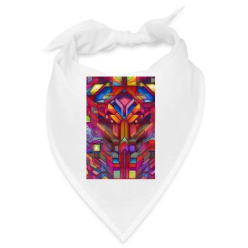 Formen und Muster - Bandana - Weiß - Vorne